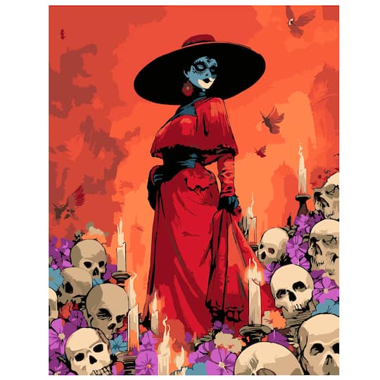 11" x 14" Day of the Dead Paint-by-Number Kit by Artist's Loft®